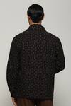 Shop_Abraham & Thakore_Black Cotton Embroidery Ants Jacket _at_Aza_Fashions