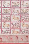 Buy Sayisha White Silk Printed Cow Saree With Running Blouse Online at Aza Fashions Buy_Sayisha_White Silk Printed Cow Saree With Running Blouse_Online_at_Aza_Fashions