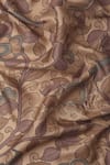 Buy_SAYISHA_Brown Silk Printed Leaflet Saree With Running Blouse  