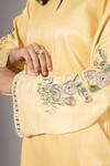 Buy Nemaani Yellow Modal, Satin, Muslin Embroidery, Mirrors Round And Thread Kurta Salwar Set Online at Aza Fashions Buy_Nemaani_Yellow Modal, Satin, Muslin Embroidery, Mirrors Round And Thread Kurta Salwar Set _Online_at_Aza_Fashions