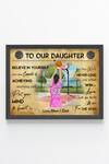 Shop_My Kids Wall_Black Engineered Wood Print Basketball Player Girl Personalised Wall Art_at_Aza_Fashions