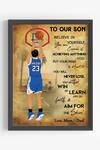 Buy_My Kids Wall_Black Engineered Wood Basketball Player Boy Personalised Motivational Wall Art_at_Aza_Fashions