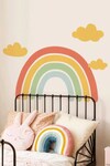 My Kids Wall_Multi Color Vinyl Sticker Print Wish On A Rainbow Personalised Wall 6 Pcs Set_Online_at_Aza_Fashions