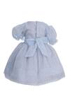 Shop_BABY BARN_Blue Organza With Cotton Lining Embellished Beads Dress _at_Aza_Fashions