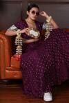 The Tan Clan_Gold Mother Of Pearls Inaayat Embellished Clutch _at_Aza_Fashions