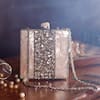 Buy_The Tan Clan_Silver Mother Of Pearls Liyana Embellished Clutch 