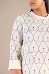 Shop_AMPM_Ivory Pure Linen Print Heart Mania Round Mia Tunic With Palazzo _Online_at_Aza_Fashions