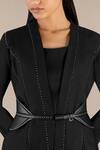 Shop_Ampm_Black Ines Metal Stud Embellished Belt _at_Aza_Fashions