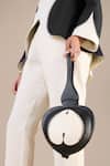 Ampm_Black Patchwork Raahat Top Handled Bag _at_Aza_Fashions