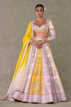 Buy_Masaba_Pink Lehenga And Blouse Raw Silk Embellished Dori Kasata Embroidered Set _at_Aza_Fashions