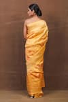 Pinki Sinha_Yellow Pure Silk Handwoven Fleur Banarasi Saree_Online_at_Aza_Fashions