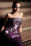 Shop_Cin Cin_Purple Metallic Lycra Embroidered Bodice Crystals Straight Neck Jumpsuit _Online_at_Aza_Fashions