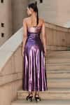 Buy_Cin Cin_Purple Lycra Straight Strapless Dress _Online_at_Aza_Fashions