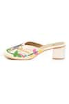 Sole Mates by Palak_Beige Sequin Butterfly Motif Embroidered Mules _Online_at_Aza_Fashions