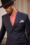 Buy_Philocaly_Blue Perennial Wool Chalk Striped Finch Blazer 