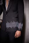 Buy_Philocaly_Black Perennial Wool Helix Stellar Embroidered Single Breasted Blazer 