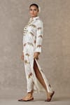 Shop_Masaba_Ivory Sequins Printed And Embroidered Floral & Work Masakali Kurta _Online_at_Aza_Fashions