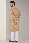 Shop_Kasbah_Multi Color Georgette Print Floral Vine Kurta _at_Aza_Fashions