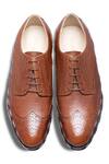 Shop_Dmodot_Brown Derbo Bruno Oxford Shoes_at_Aza_Fashions