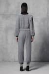 Shop_Mellowdrama_Grey 100% Cotton Terry Embellished Studs Round Neck Sweatshirt _at_Aza_Fashions