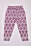 Buy_Yuvraani Jaipur_Wine Cotton, Net Embroidery, Gota Patti, Tassels Floral Print Kurta Pant Set _Online_at_Aza_Fashions