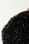 Buy_THE TAN CLAN_Black Crystals Rosa Fringe Embellished Potli Bag_Online_at_Aza_Fashions