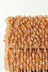THE TAN CLAN_Gold Crystals Rosa Encrusted Flap Clutch Bag_Online_at_Aza_Fashions