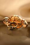 Buy_Joules By Radhika_Gold Plated Kundan Ethereal Polki Ring _Online_at_Aza_Fashions