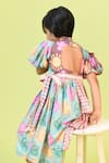 Shop_Little Shiro_Multi Color Cotton Sateen Printed Floral The Annabelle Placed Ruffle Dress _at_Aza_Fashions