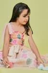 Little Shiro_Multi Color Cotton Sateen Printed Floral The Serena Smocked Dress _Online_at_Aza_Fashions