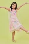 Shop_Little Shiro_Multi Color Cotton Sateen Printed Floral The Serena Smocked Dress _Online_at_Aza_Fashions