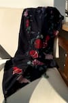 Buy_Dot_Black Anaar Bloom Print Cashmere Shawl _at_Aza_Fashions