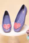 Buy_Heel Your Sole_Purple Heart Motif Normandy Embellished Ballerinas _at_Aza_Fashions