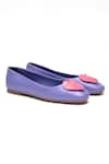 Shop_Heel Your Sole_Purple Heart Motif Normandy Embellished Ballerinas _at_Aza_Fashions