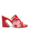 Heel Your Sole_Red Floral Boulangerie Pattern Block Heels_Online_at_Aza_Fashions