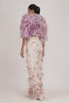 Shop_SHRIYA SOM_Multi Color Tulle Embellished Feather Pant _at_Aza_Fashions