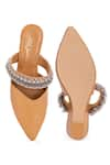 Shop_5Elements_Beige Ghungroo Akali Peacock Embellished Mule Heels 