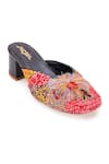 5Elements_Multi Color Thread Inaayat Embroidered Mule Heels _Online_at_Aza_Fashions