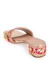 Shop_5Elements_Pink Gota Atlas Embroidered Sliders _Online_at_Aza_Fashions