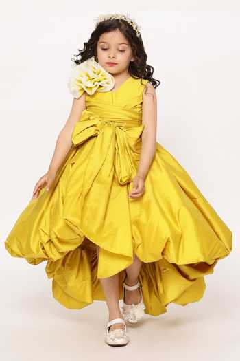 JANYAS CLOSET Blue Embellished Kayo Princess Party Dress