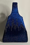 ETCETERA_Blue Embellished Rhinestone Mini Bag_Online_at_Aza_Fashions