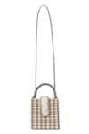 Shop_ETCETERA_Beige Embellished Sparkle Sand Mini Tote Bag _at_Aza_Fashions