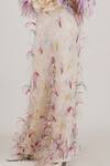 SHRIYA SOM_Multi Color Tulle Embellished Feather Pant _Online_at_Aza_Fashions