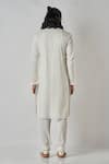 Shop_Bubber Blu_Off White Cotton Textured Kurta _at_Aza_Fashions