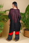 Shop_Dyelogue_Red Gajji Silk Printed Bandhani Palazzo _at_Aza_Fashions