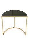 Amoliconcepts_Black Iron Enameled Flower Nesting Table Set_at_Aza_Fashions