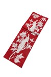 Shop_Amoliconcepts_Red Cotton Acrylic Thread Embroidered Runner_at_Aza_Fashions