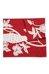 Amoliconcepts_Red Cotton Acrylic Thread Embroidered Runner_Online_at_Aza_Fashions