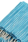 Buy_Amoliconcepts_Blue Cotton Acrylic Thread Embroidered Throw _Online_at_Aza_Fashions