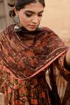Buy Gulabo Jaipur Brown Cotton, Chiffon Embroidery, Prital Botanic Handblock Print Anarkali Set Online at Aza Fashions Buy_Gulabo Jaipur_Brown Cotton, Chiffon Embroidery, Prital Botanic Handblock Print Anarkali Set_Online_at_Aza_Fashions
